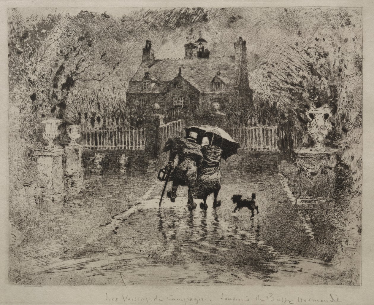 Sąsiedzi krajowi autorstwa Rembrandt van Rijn