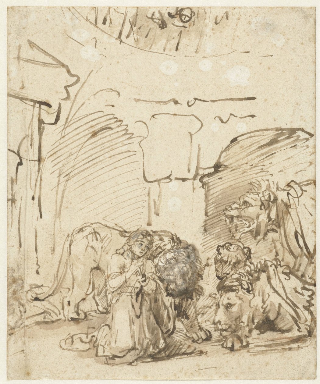 Daniiel w jaskini lwów autorstwa Rembrandt van Rijn