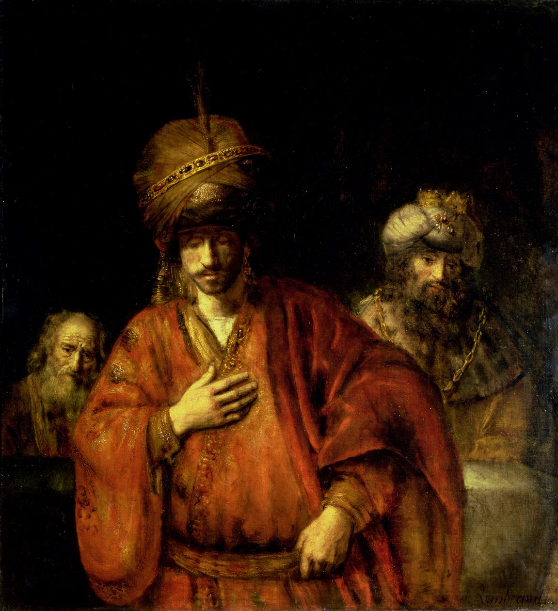 Dawid i Uriasz autorstwa Rembrandt van Rijn