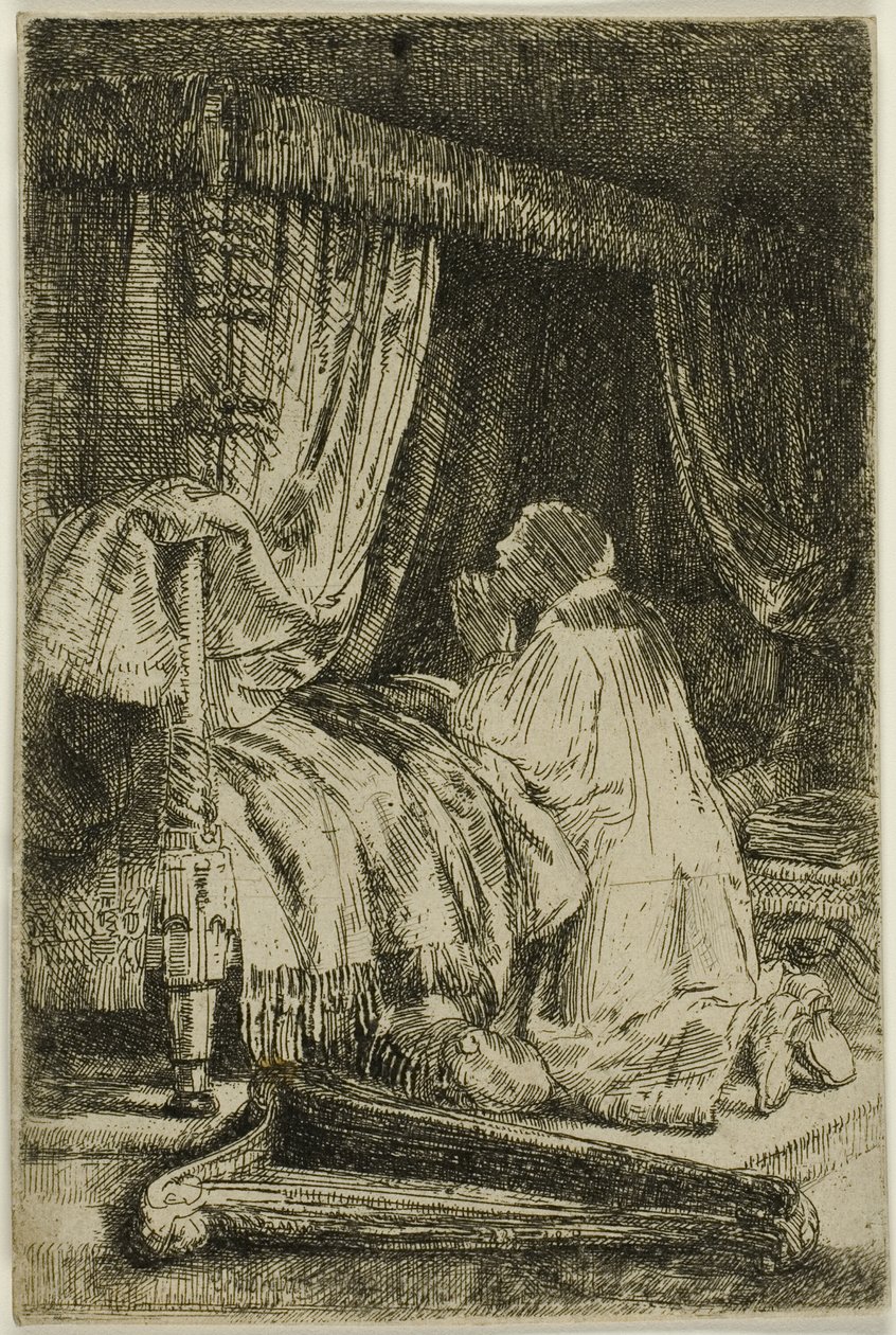 Dawid w modlitwie autorstwa Rembrandt van Rijn