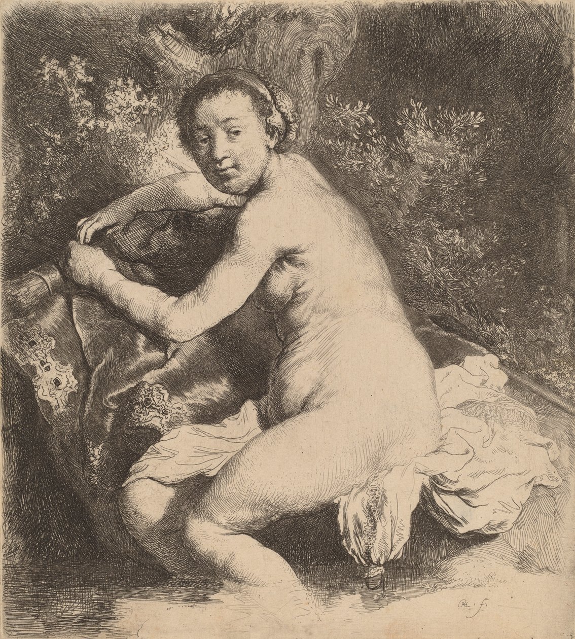 Diana w Łaźni, ok. godz. 1631. autorstwa Rembrandt van Rijn