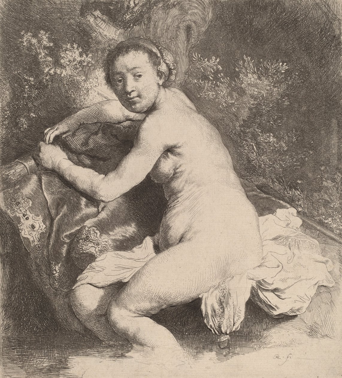Diana w Łaźni, ok. godz. 1631. autorstwa Rembrandt van Rijn
