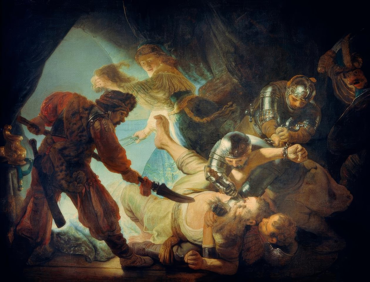 Olśniewający Samson autorstwa Rembrandt van Rijn