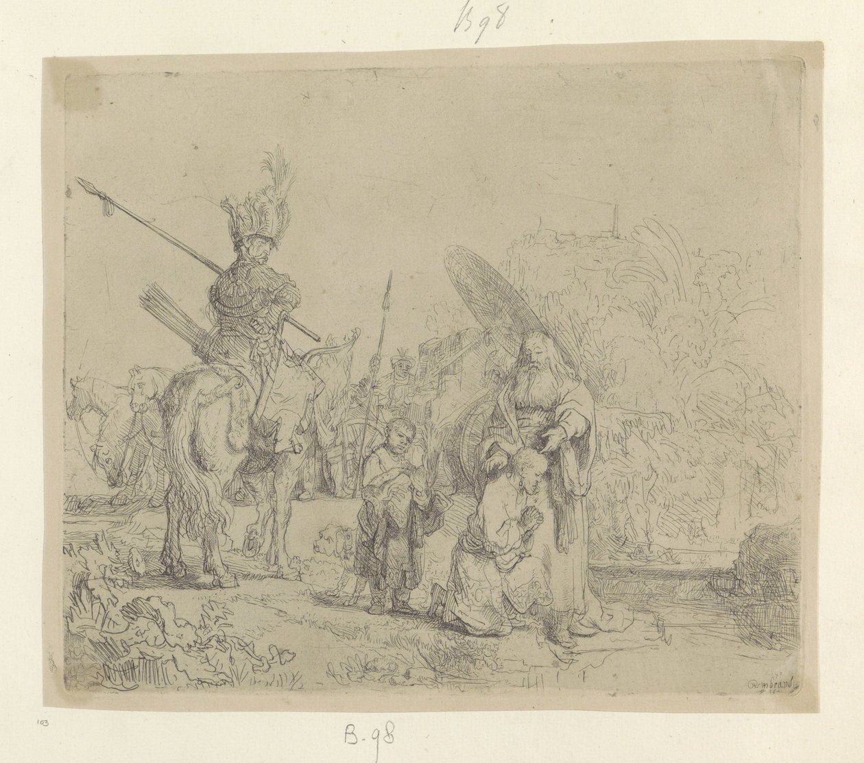 Doop van de kamerling Kolekcja osiemdziesięciu pięciu oryginalnych grafik (tytuł serii) autorstwa Rembrandt van Rijn