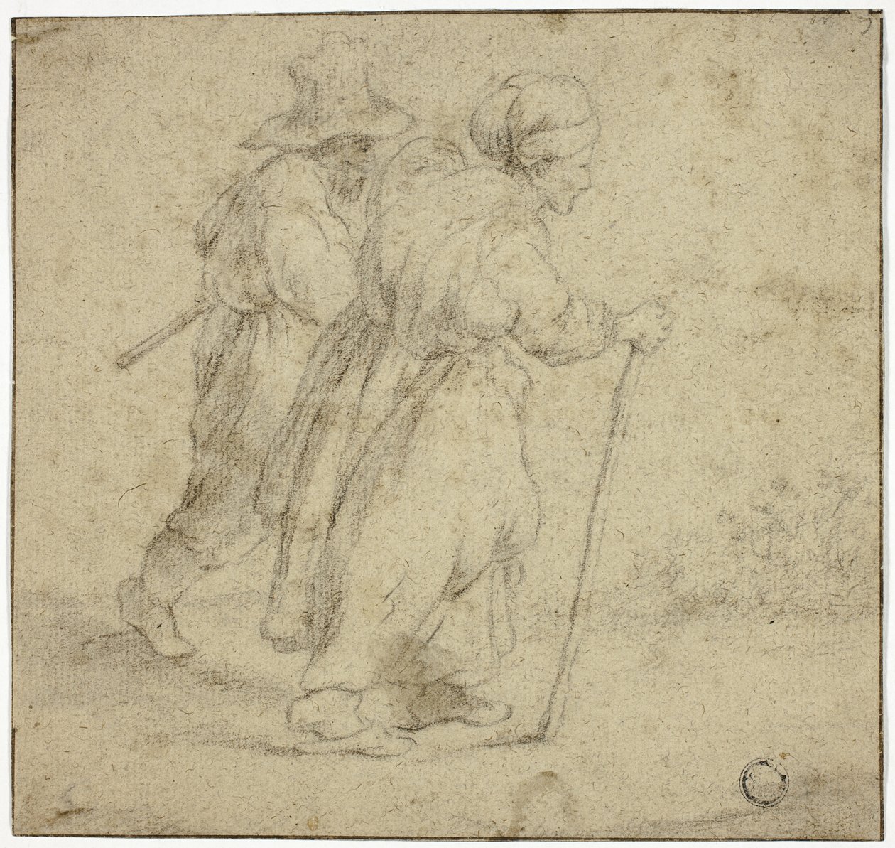 Starsza para chłopska autorstwa Rembrandt van Rijn