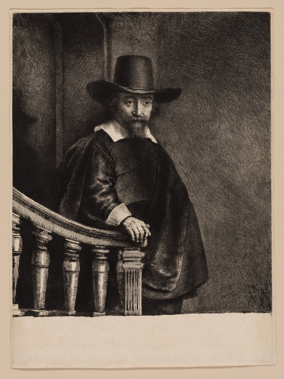 Efraim Bonus, lekarz żydowski autorstwa Rembrandt van Rijn