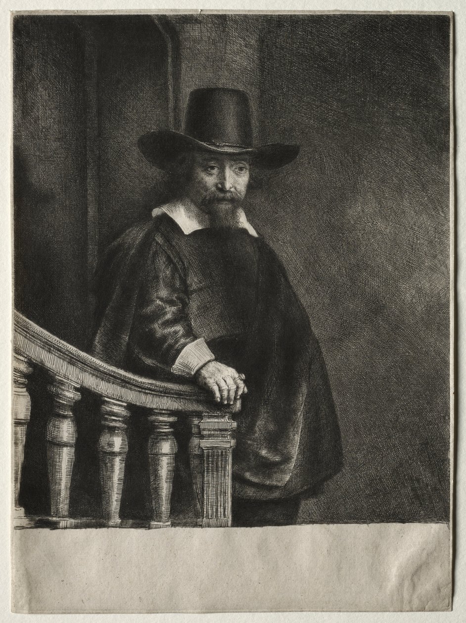 Efraim Bonus, lekarz żydowski autorstwa Rembrandt van Rijn