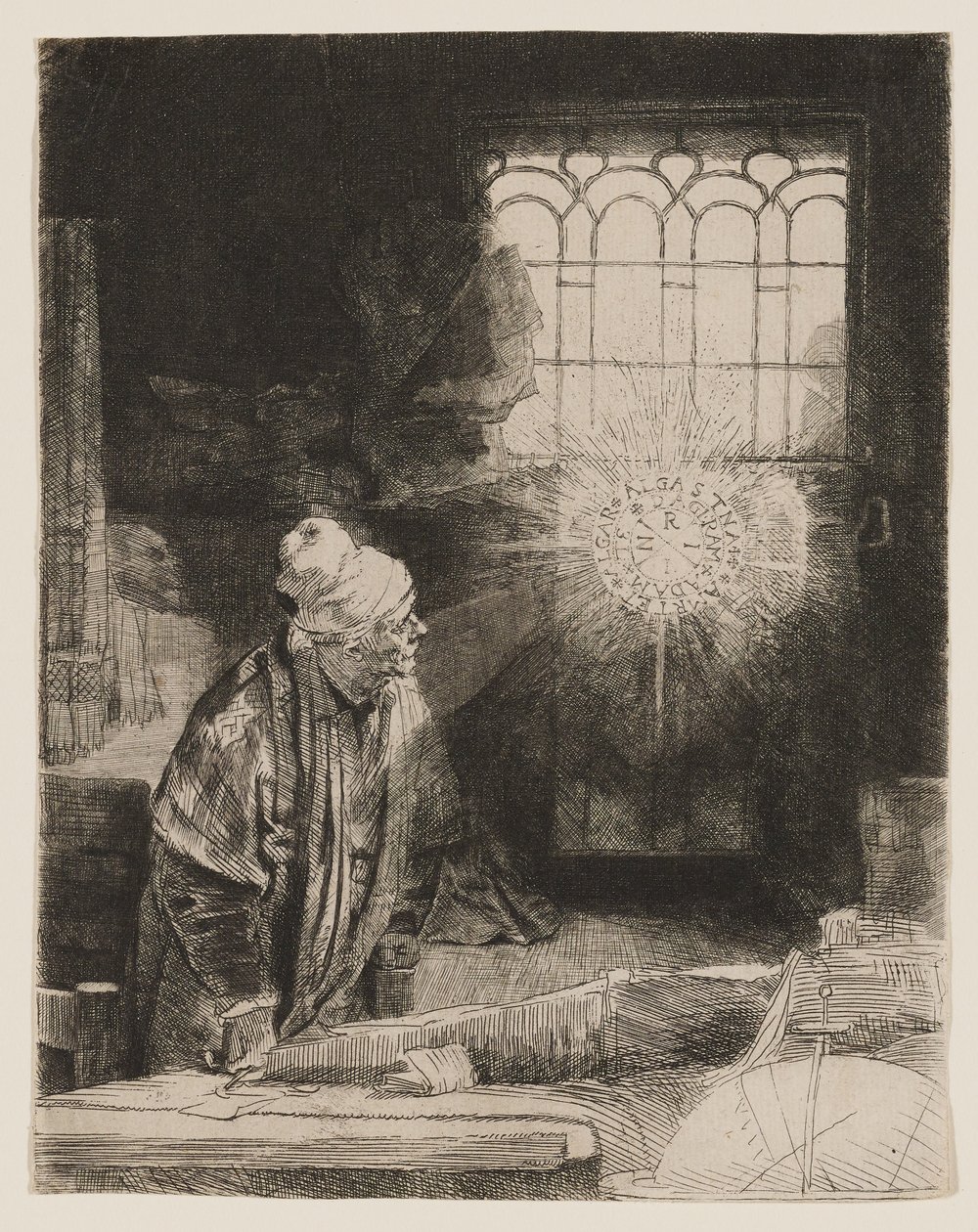 Faust (Uczony w swojej pracowni) autorstwa Rembrandt van Rijn