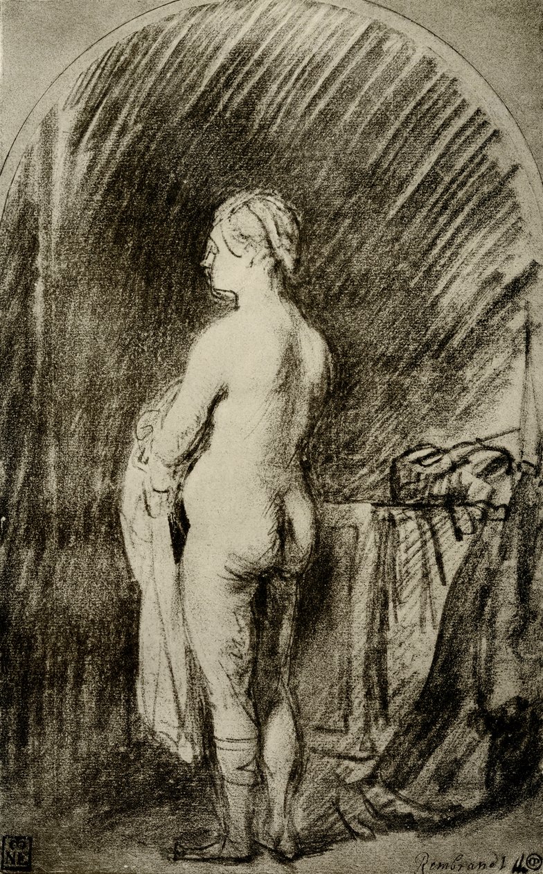 Akt kobiecy autorstwa Rembrandt van Rijn