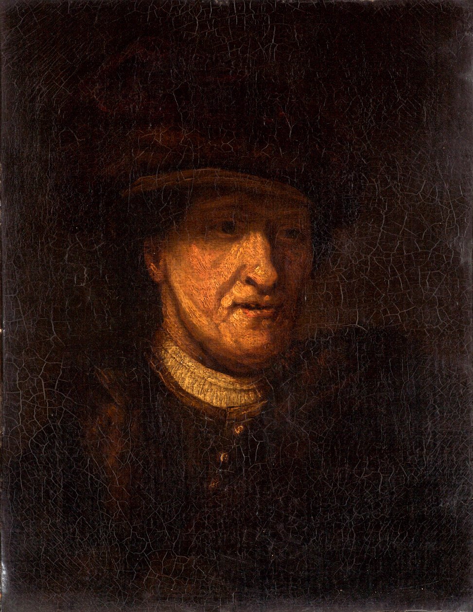 Głowa mężczyzny, ok.1825 autorstwa Rembrandt van Rijn