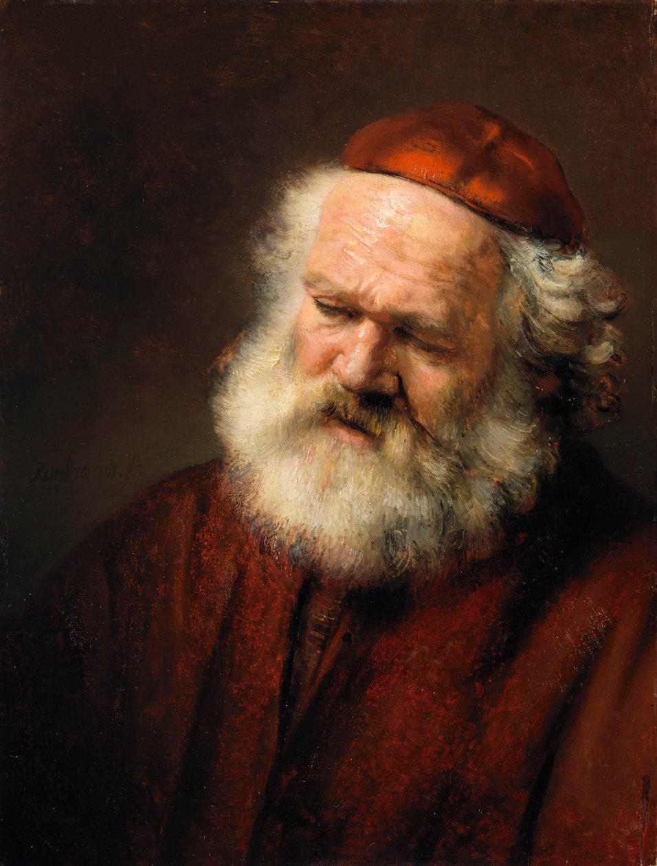 Głowa starego mężczyzny autorstwa Rembrandt van Rijn