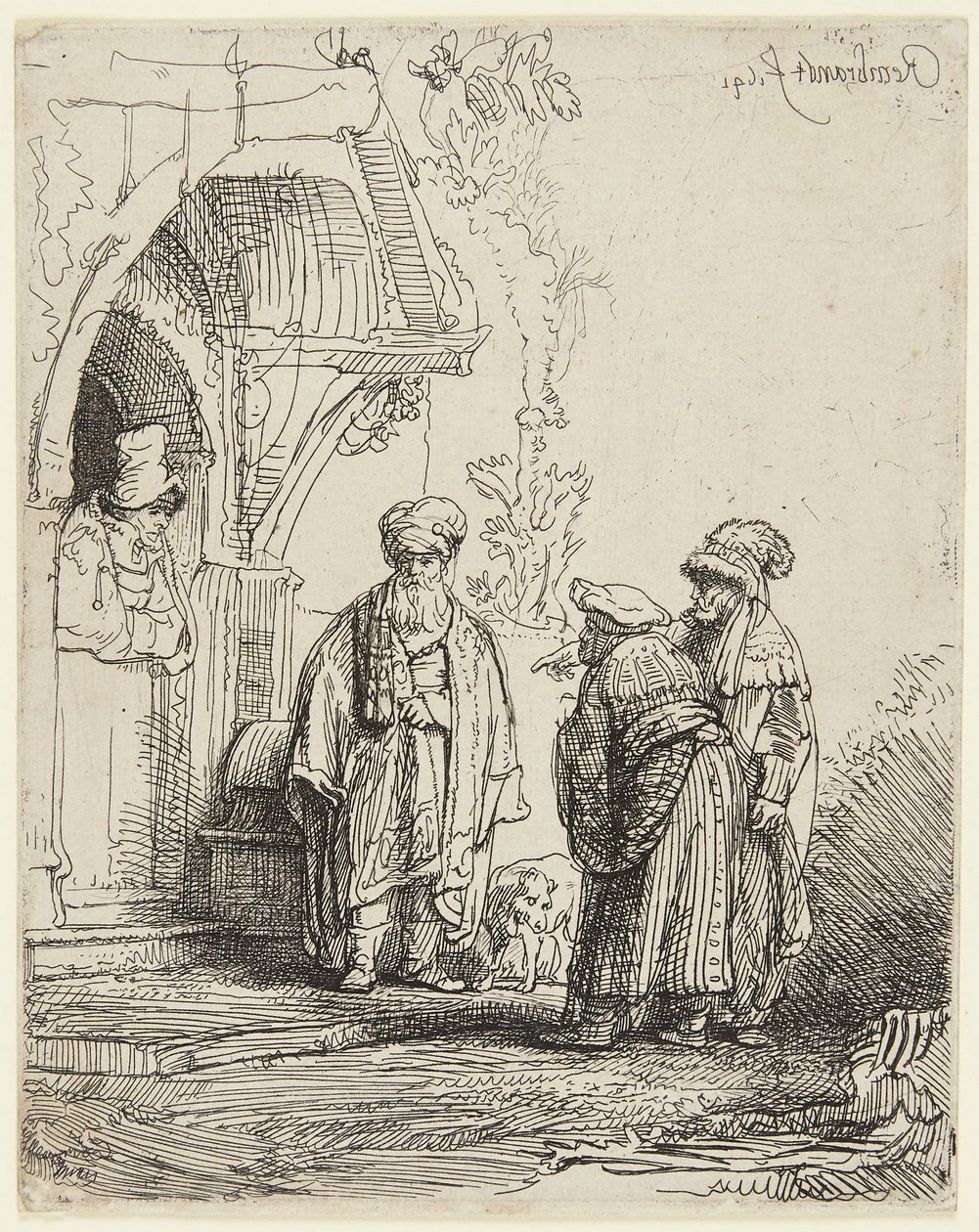 Jakub i Laban autorstwa Rembrandt van Rijn