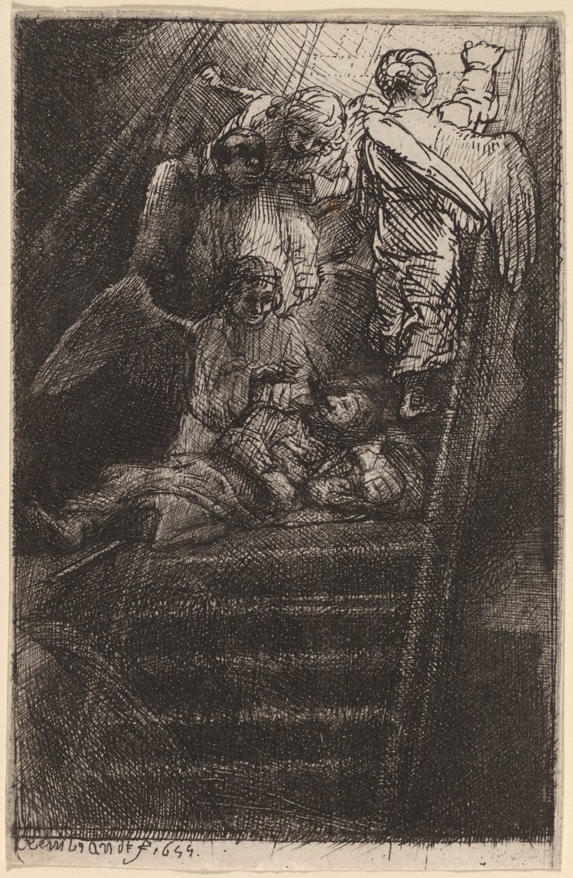 drabina Jakuba autorstwa Rembrandt van Rijn