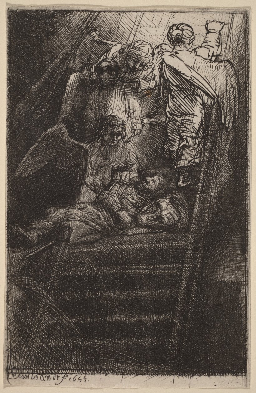 Drabina Jakuba autorstwa Rembrandt van Rijn