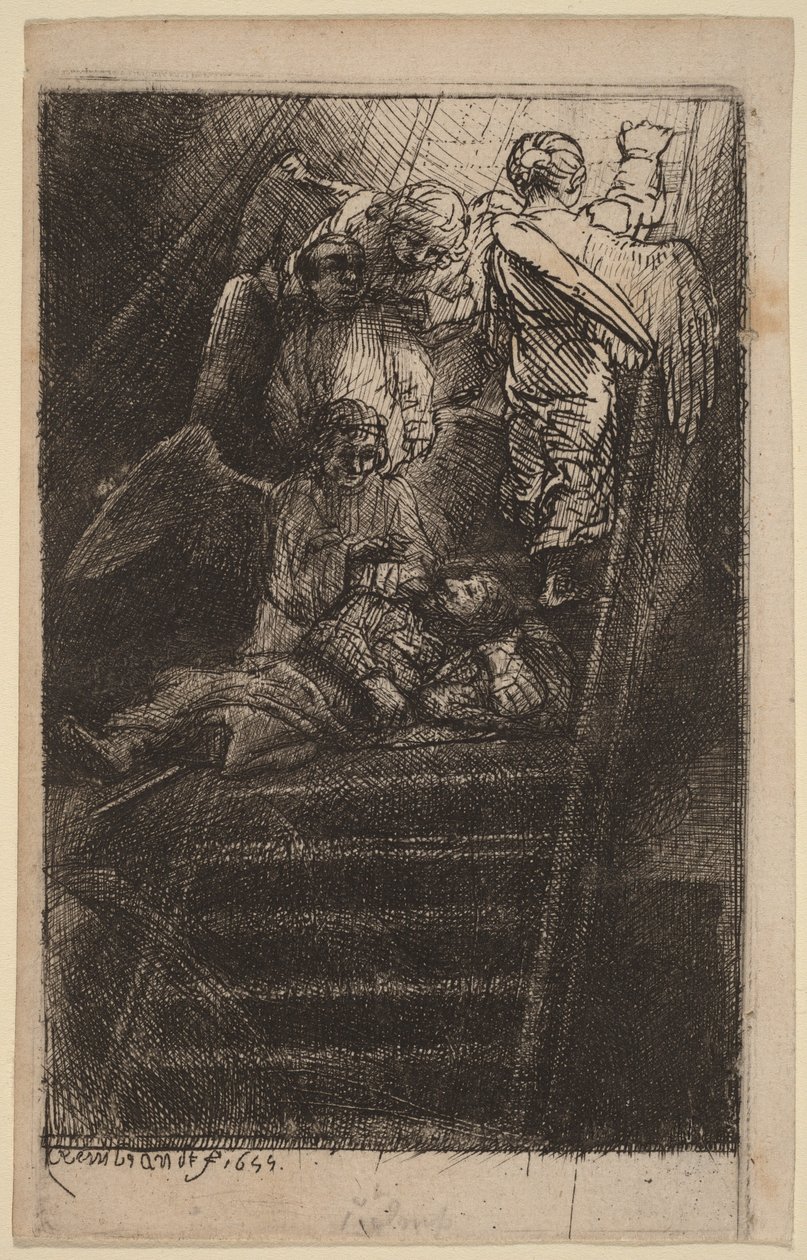 Drabina Jakuba autorstwa Rembrandt van Rijn