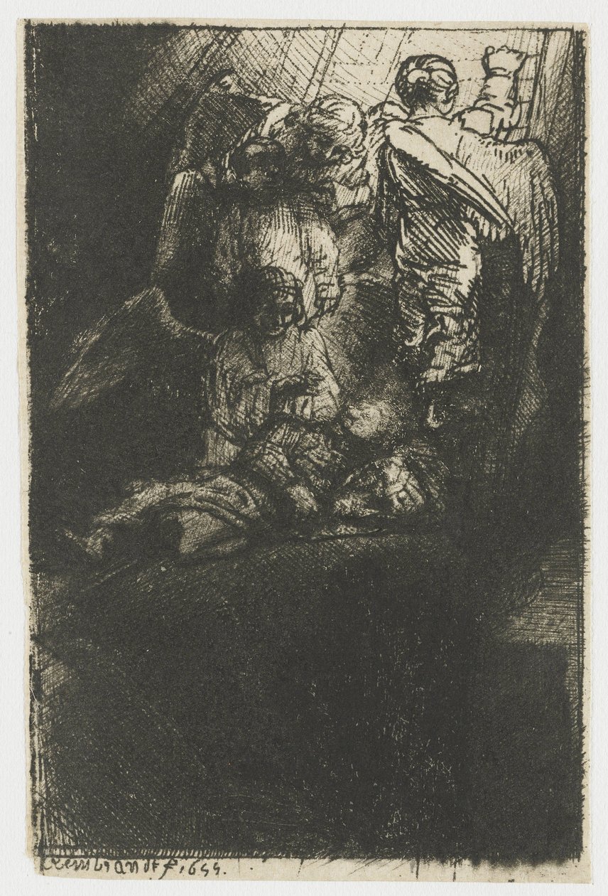 Drabina Jakuba autorstwa Rembrandt van Rijn