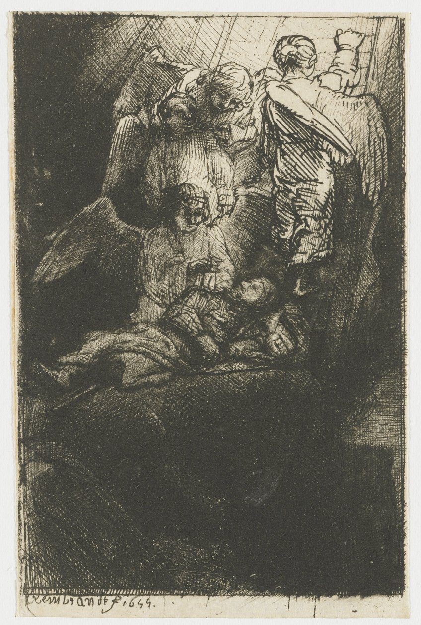 Drabina Jakuba autorstwa Rembrandt van Rijn