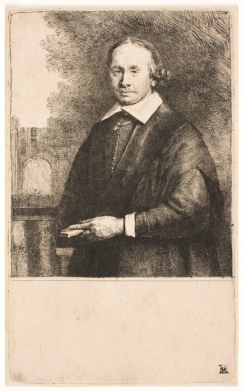 Jan Antonide van der Linden, profesor medycyny autorstwa Rembrandt van Rijn