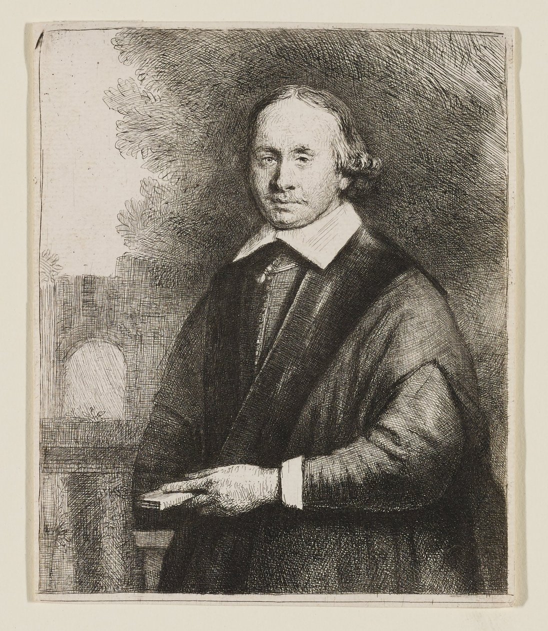 Jan Antonides Von Der Linden, profesor medycyny autorstwa Rembrandt van Rijn