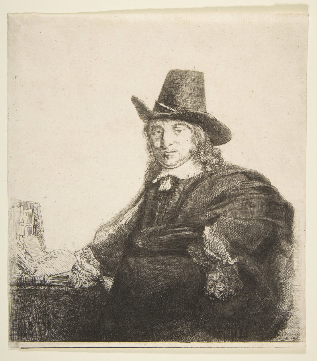 Jan Asselijn, Krab Malarz, ok. 1646. autorstwa Rembrandt van Rijn