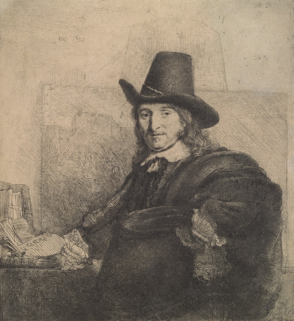 Jan Asselijn, Krab Malarz, ok. 1647., ok. 1647. autorstwa Rembrandt van Rijn