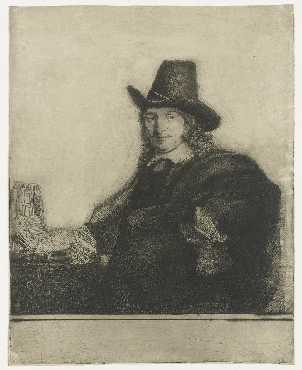 Jan Asselijn, malarz autorstwa Rembrandt van Rijn