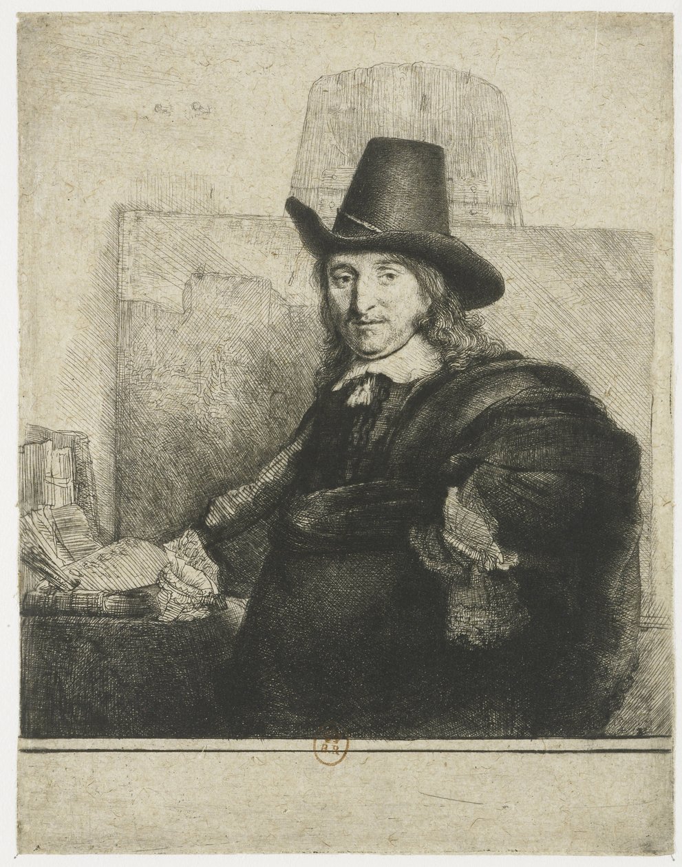 Jan Asselijn, malarz autorstwa Rembrandt van Rijn