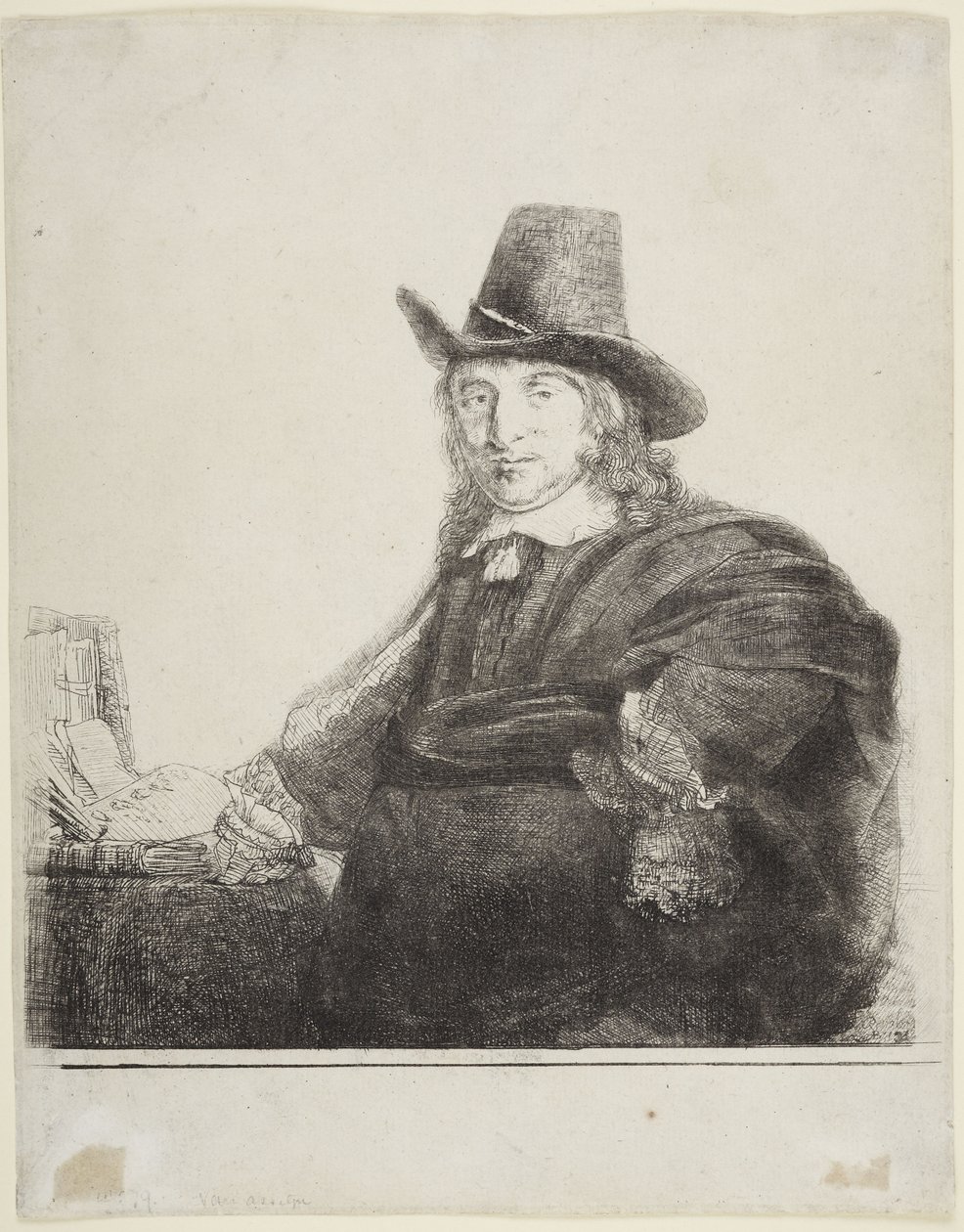 Jan Asselyn, malarz autorstwa Rembrandt van Rijn