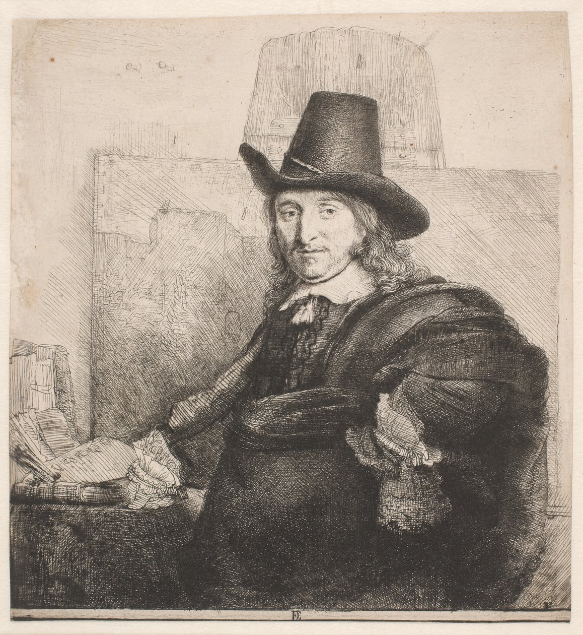 Jan Asselyn, malarz autorstwa Rembrandt van Rijn