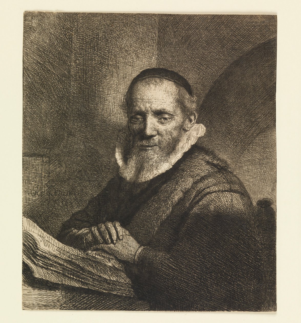 Jan Cornelis Sylvius, kaznodzieja autorstwa Rembrandt van Rijn