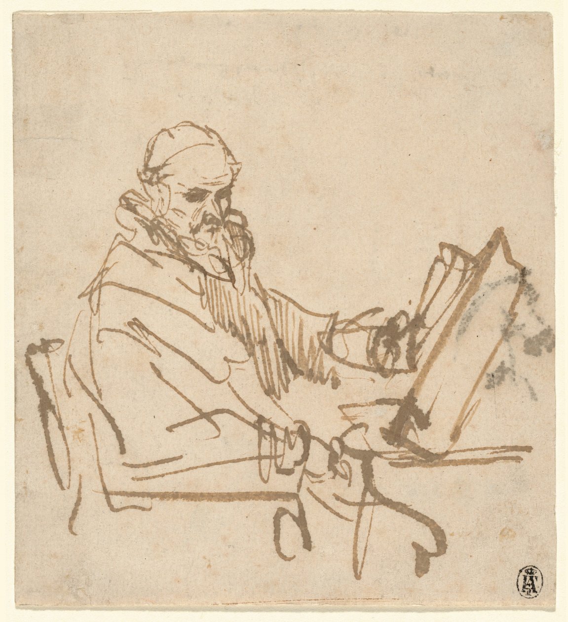 Jan Cornelisz Sylvius, Kaznodzieja autorstwa Rembrandt van Rijn