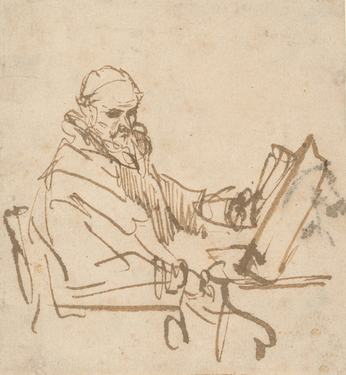 Jan Kornelisz Sylwiusz, Kaznodzieja, 16441645. autorstwa Rembrandt van Rijn