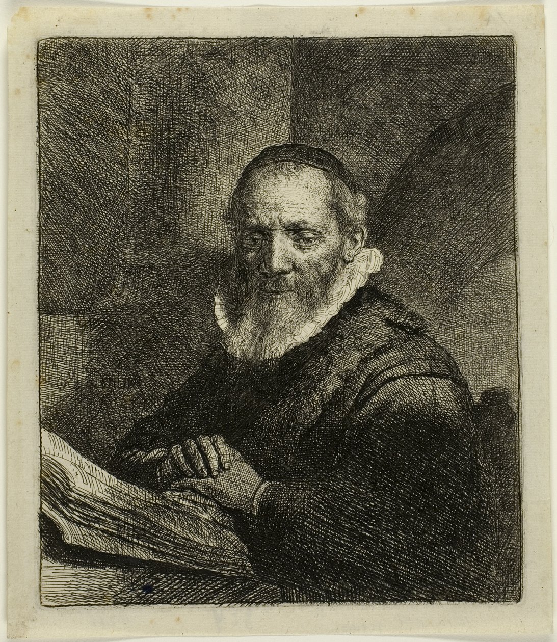Jan Korneliusz Sylwiusz autorstwa Rembrandt van Rijn
