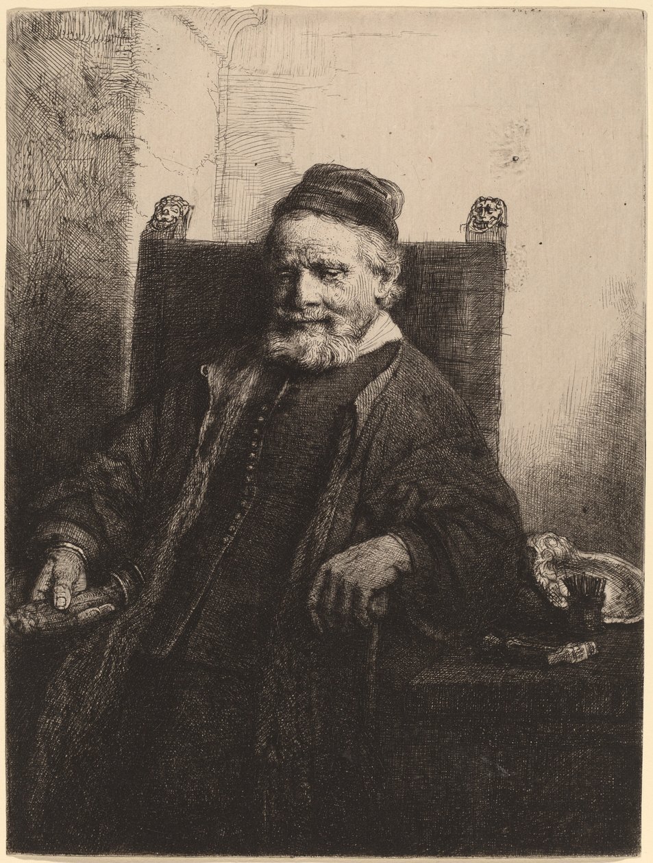 Jan Lutma autorstwa Rembrandt van Rijn