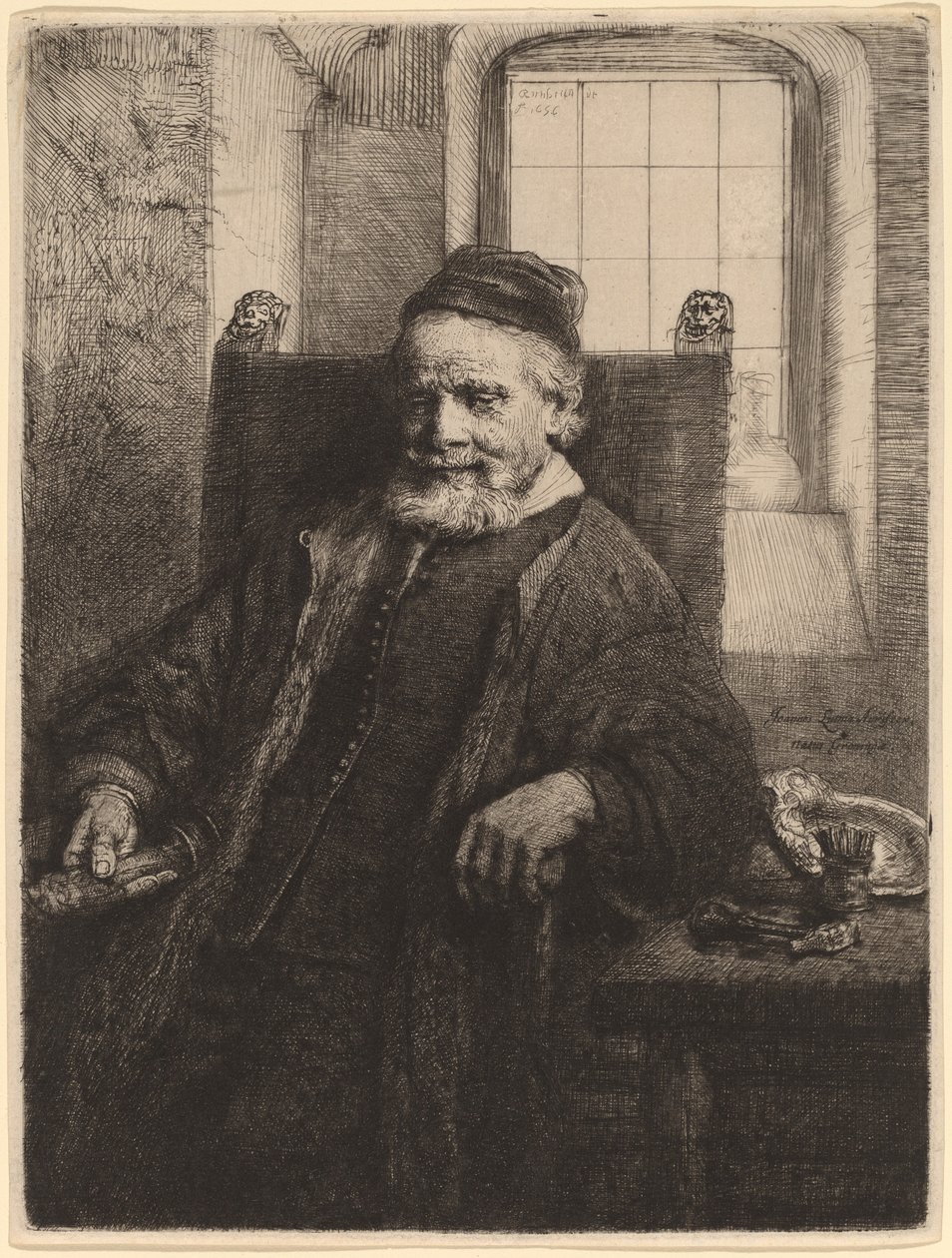 Jan Lutma autorstwa Rembrandt van Rijn
