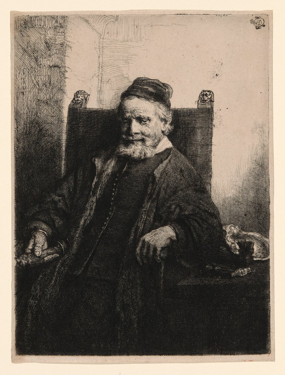 Jan Lutma, złotnik autorstwa Rembrandt van Rijn