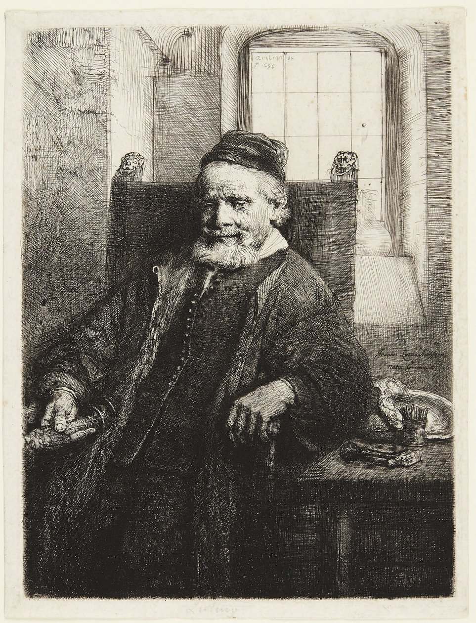 Jan Lutma, złotnik autorstwa Rembrandt van Rijn