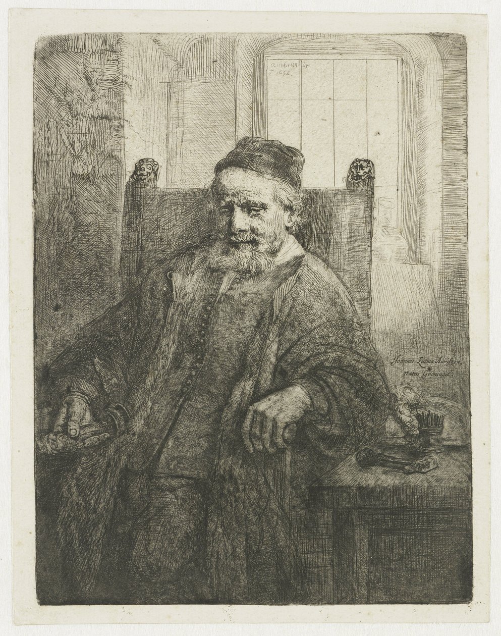 Jan Lutma, złotnik autorstwa Rembrandt van Rijn