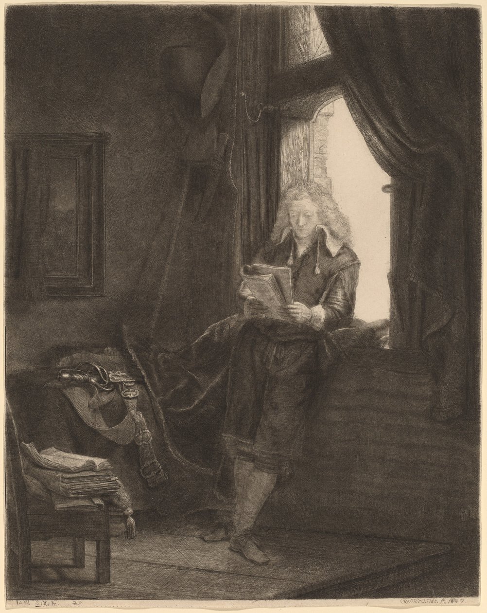 Jan Szósty autorstwa Rembrandt van Rijn