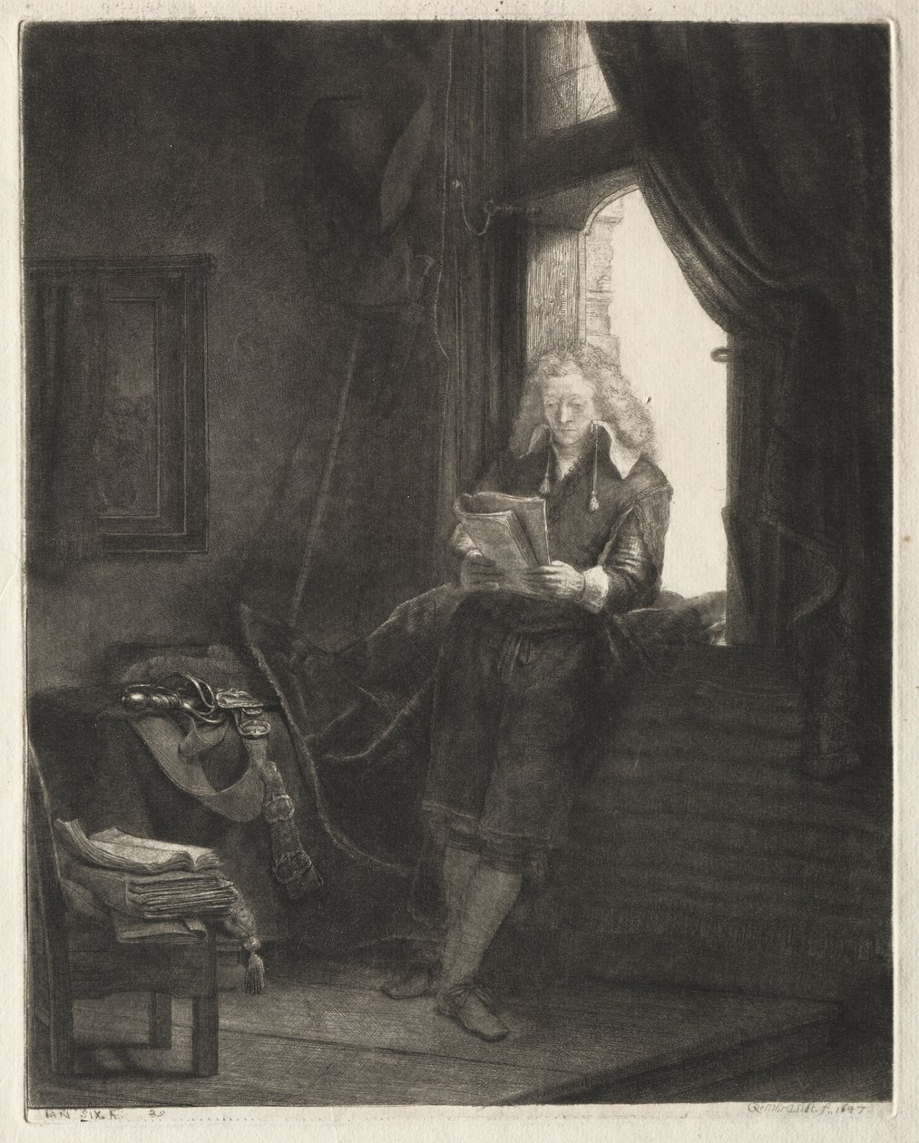 Jan Szósty autorstwa Rembrandt van Rijn