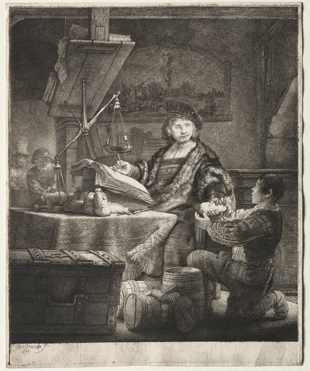 Jan Uytenbogaert autorstwa Rembrandt van Rijn