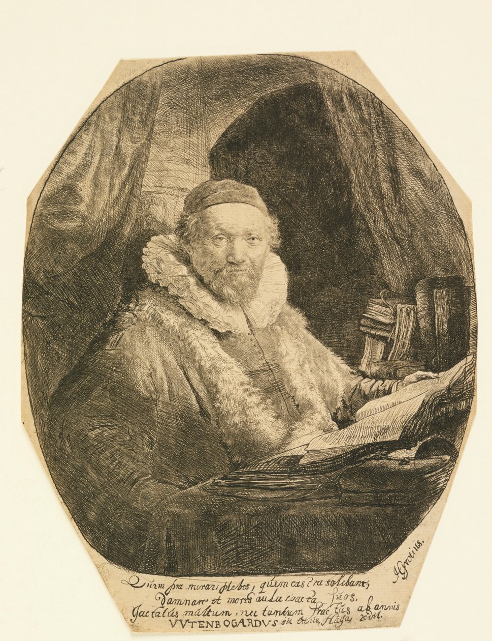 Jan Uytenbogaert, kaznodzieja autorstwa Rembrandt van Rijn