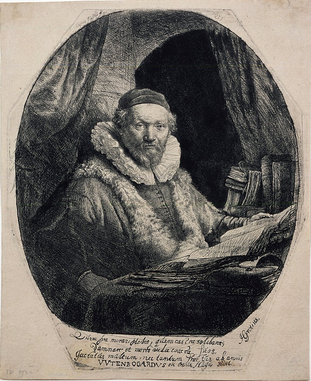 Jan Uytenbogaert, Kaznodzieja Remonstrantów autorstwa Rembrandt van Rijn