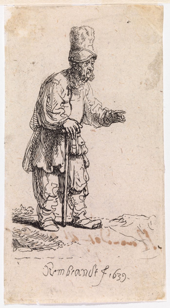 Żyd w czapce z daszkiem autorstwa Rembrandt van Rijn