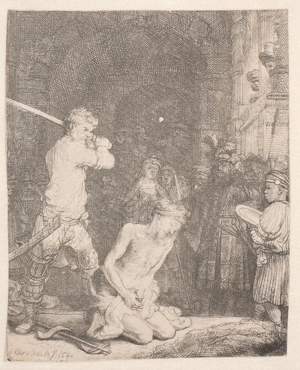 Jan Chrzciciel ściął głowę autorstwa Rembrandt van Rijn