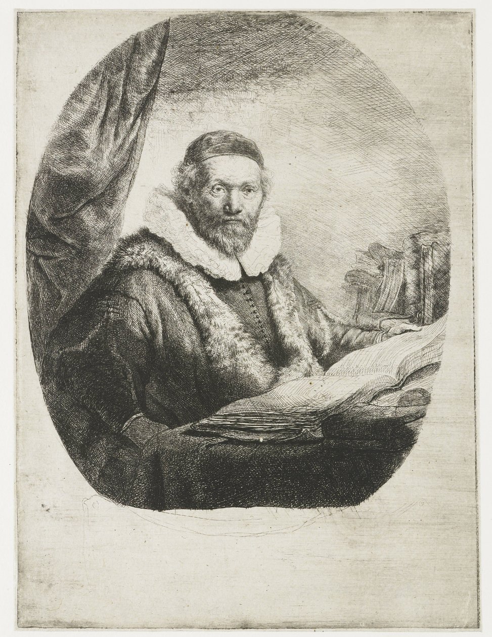 Johannes Wtenbogaert autorstwa Rembrandt van Rijn