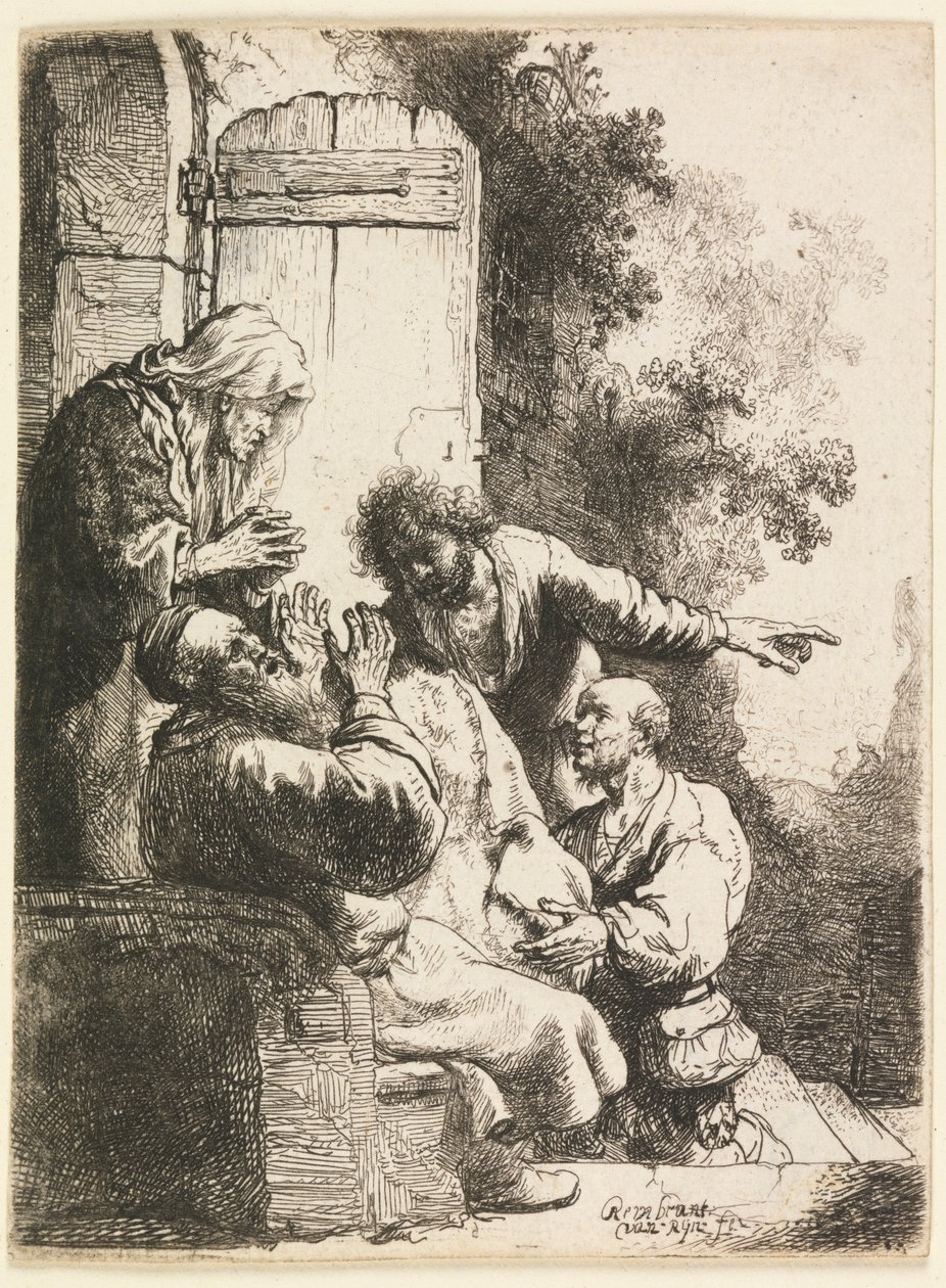 Płaszcz Józefa przywieziony do Jakuba autorstwa Rembrandt van Rijn