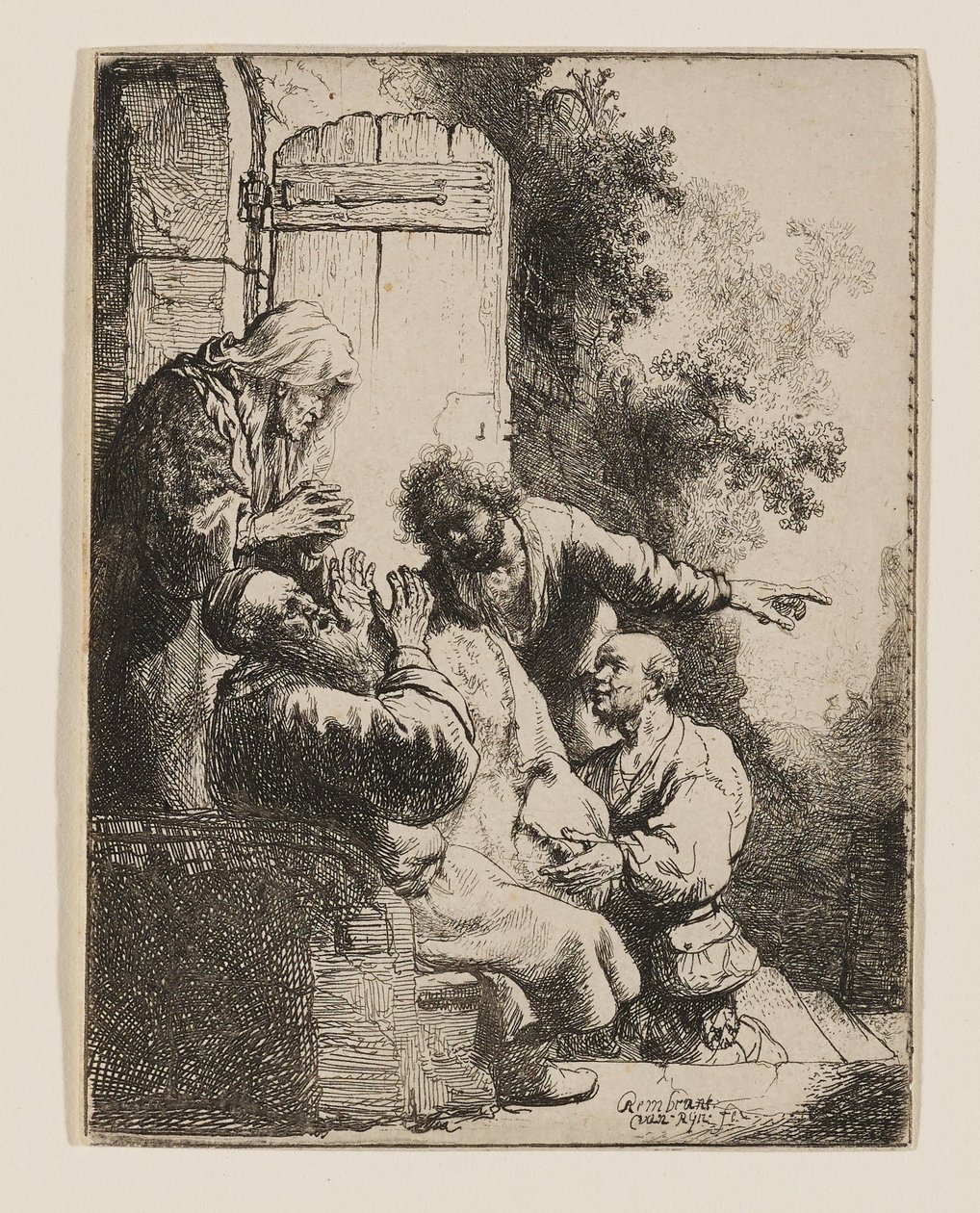 Płaszcz Józefa przyniesiony Jakubowi autorstwa Rembrandt van Rijn