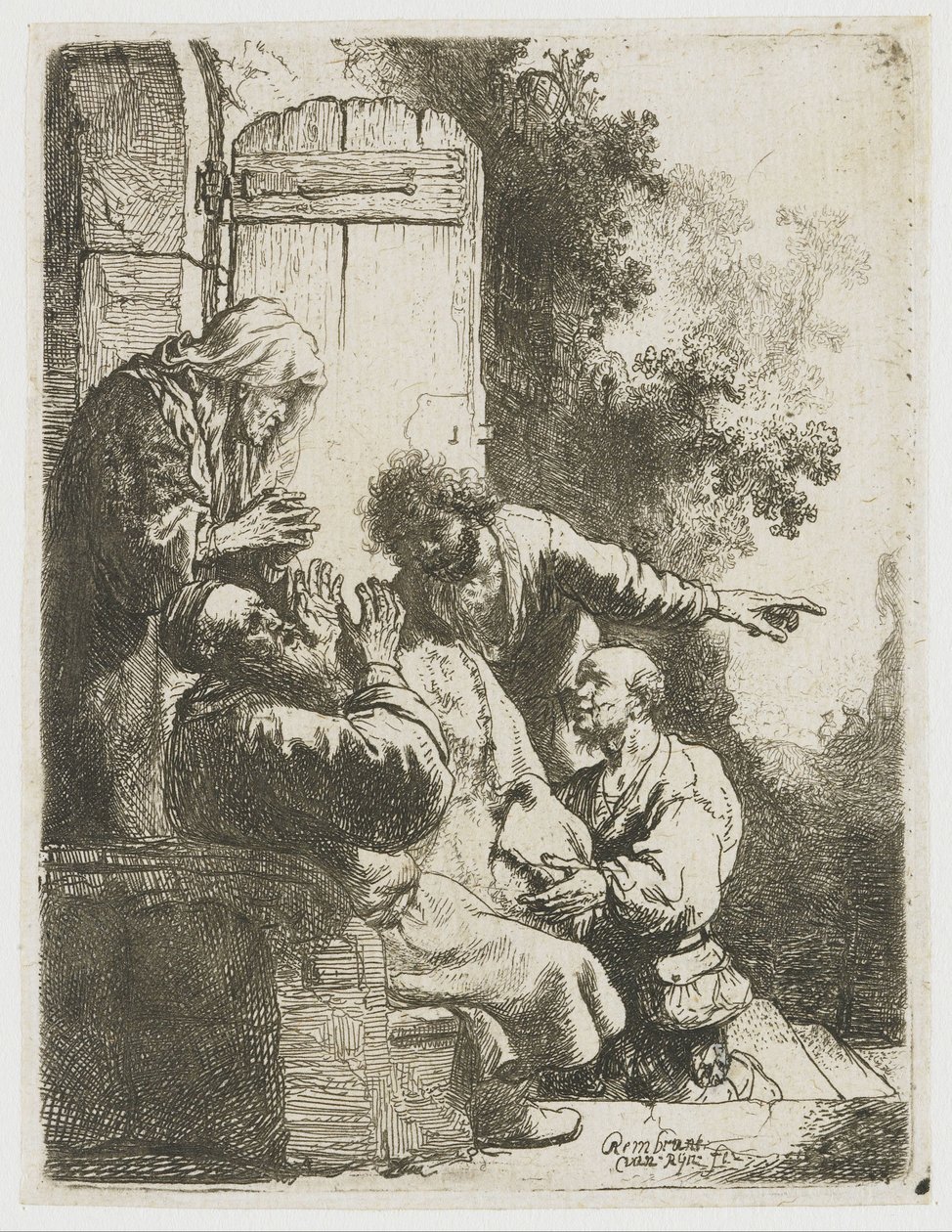 Płaszcz Józefa przyniesiony do Jakuba autorstwa Rembrandt van Rijn
