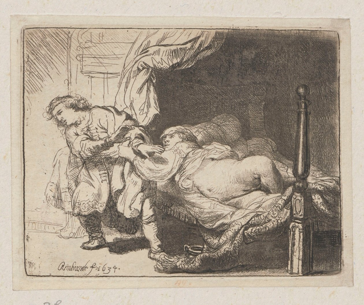 Józef i żona Putyfara (Potifara) autorstwa Rembrandt van Rijn